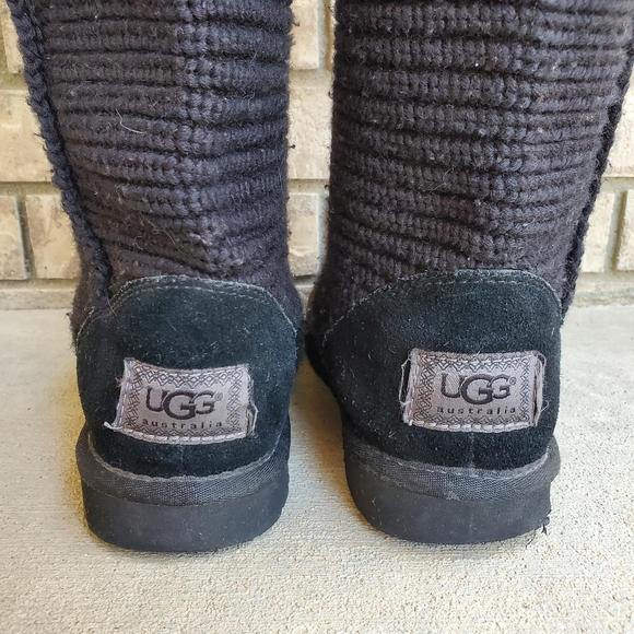 UGG Cardy Classic button knit tall boots women's - Picture 12 of 16